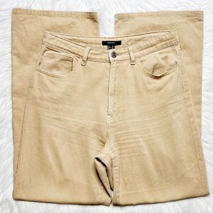 Forever 21 Wide Straight Leg Grunge Jeans Brown Size 29